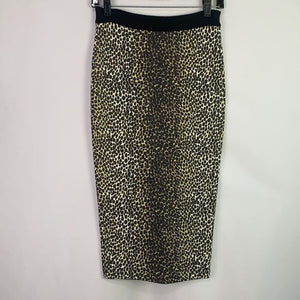 Dolce and Gabbana animal print stretch pencil skirt