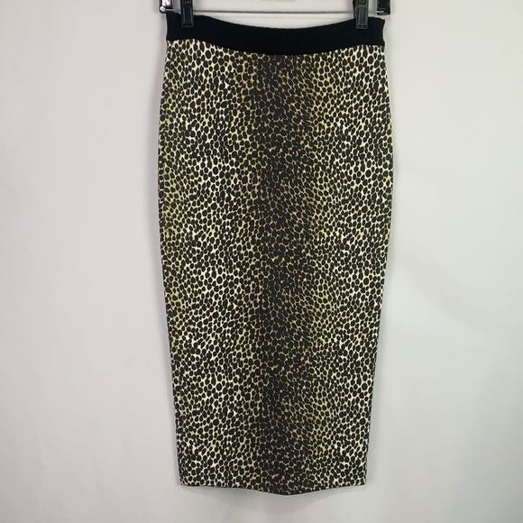 Dolce and Gabbana animal print stretch pencil skirt