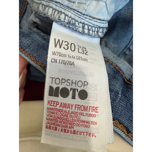 TOPSHOP EMBROIDERED DENIM JEANS