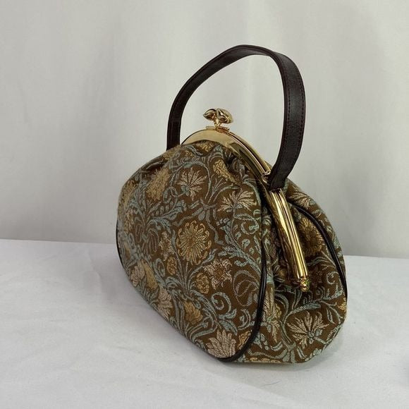 Glenda Geis Tapestry Print w/ Kiss Lock Bag