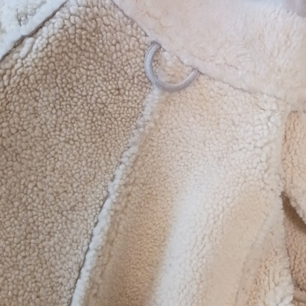Vintage  Cream Shearling 3/4 Jacket.