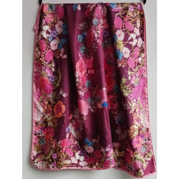 Aspinall Wine Multi Butterfly Print Scarf