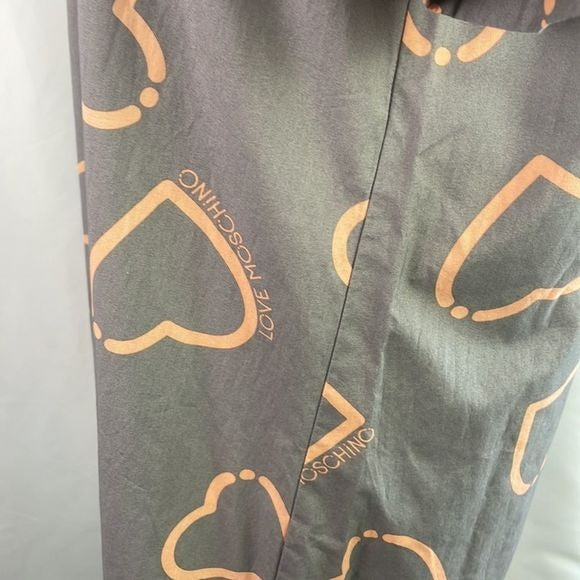 Moschino Grey With Pink Hearts Tulle Bottom Dress