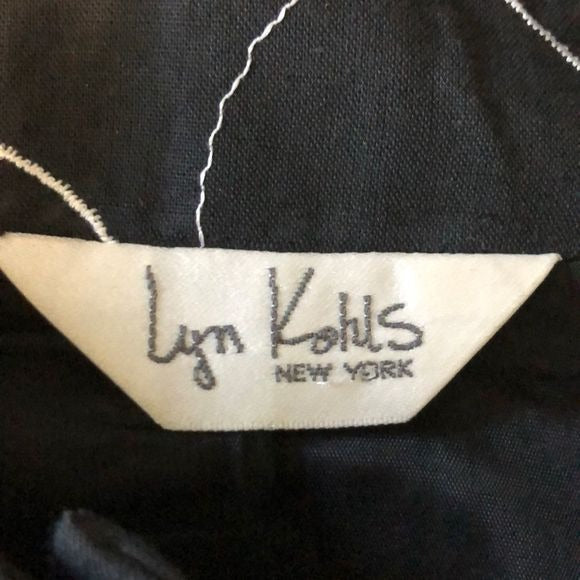 Rare Vintage Black Bow Tie Skirt & Jacket Set