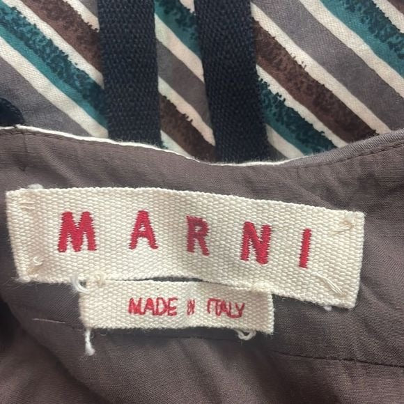 Marni Multi Striped with Bow Back Dress