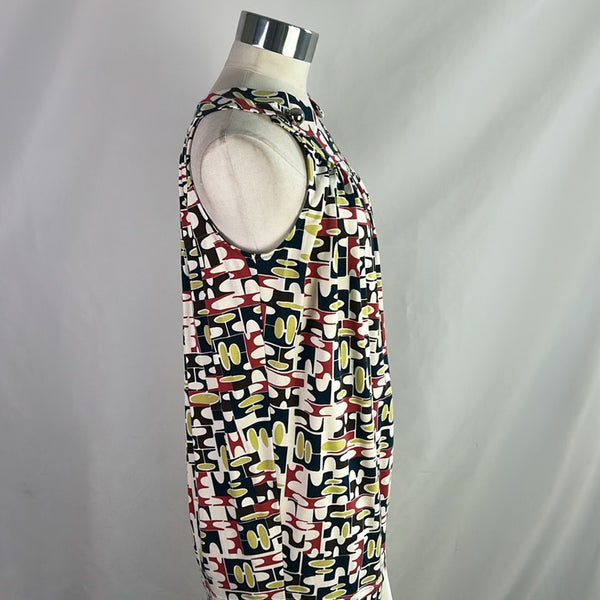 Missoni Nwt Multi Print Hi Neck Sleeveless Top