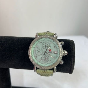 Green Mother of Pearl Face Watch