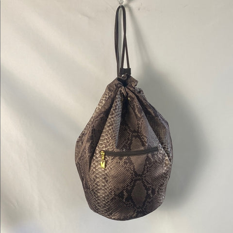 Moschino fabric  snake sling bag