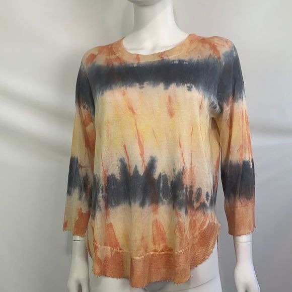 Zadig & Voltaire NWT tie dye raw edge sweater