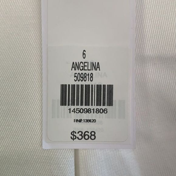 Per Se NWT White Wire Slacks with Slit