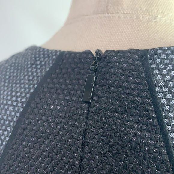 Hugo Boss NWT black grey sheath dress
