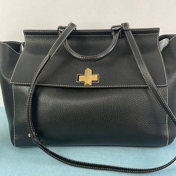 Hugo Boss Large Leather Satchel Bag