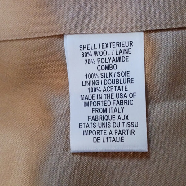 Milly Tan Ruffle Trim Jacket NWT