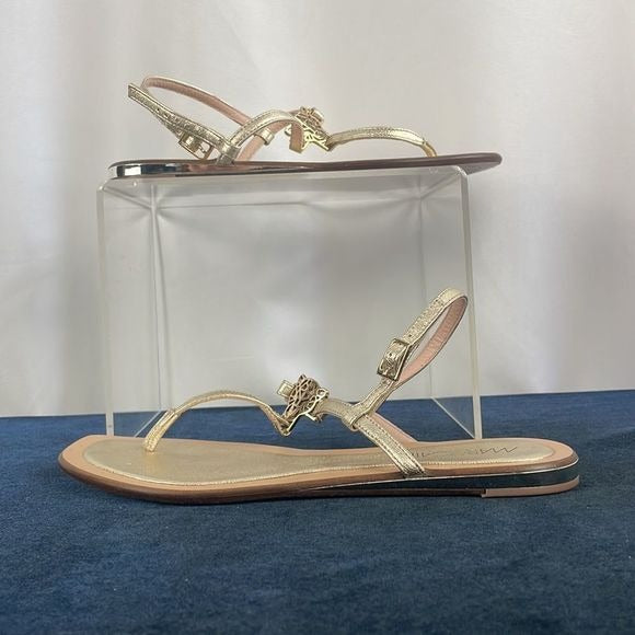 Marc Cain Gold with Cat Detail Flats