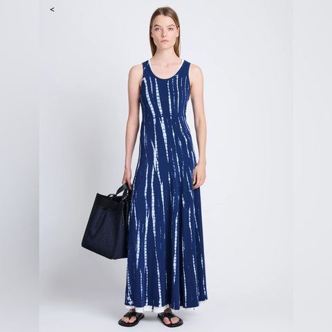 Proenza Schouler Blue Tie Dye Maxi Dress