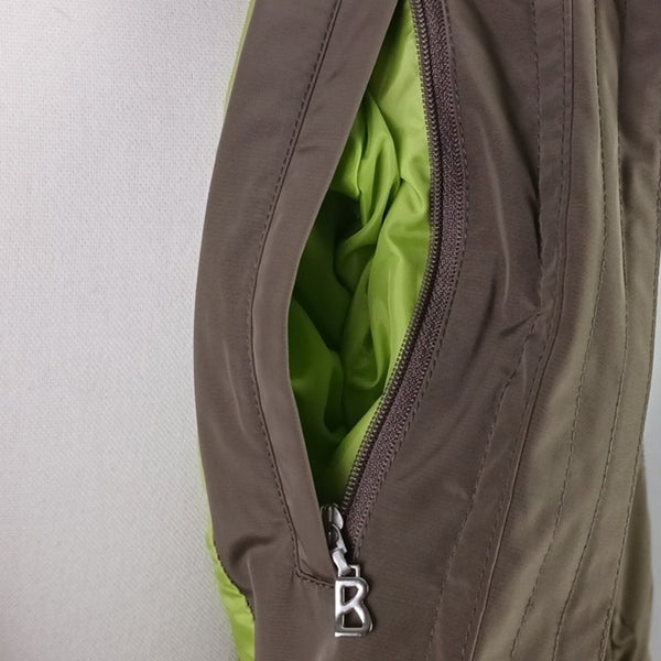 Bogner Br W Embroiderd Zip Nylon Women's Quilted Hooded Jacket.