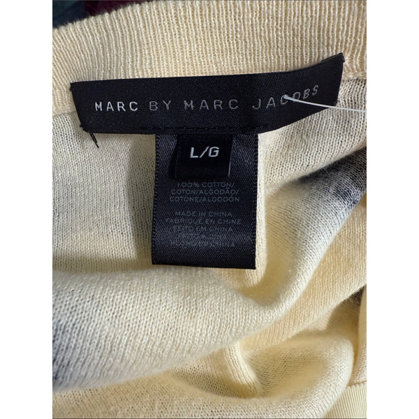 MARC JACOBS CREAM W BLACK DOTS CARDIGAN