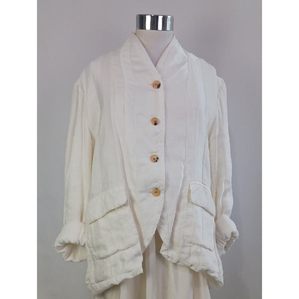 HANNAH WESSEL WHITE BLAZER JACKET