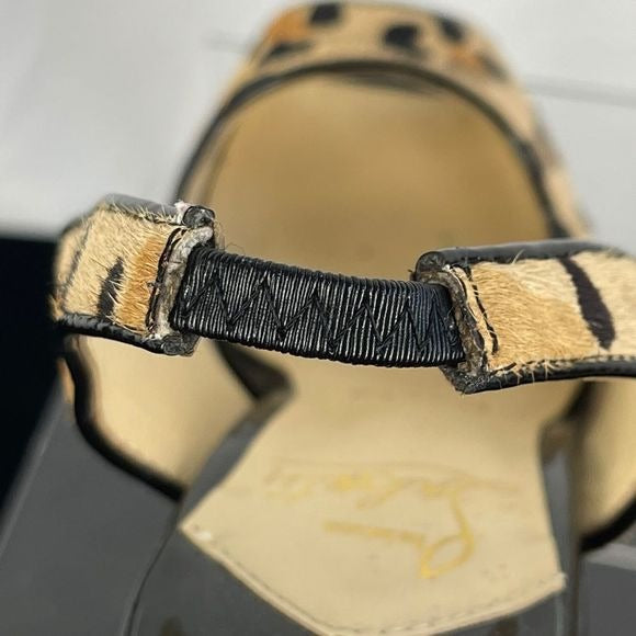 Christian Loubuotin animal pony platform stilettos