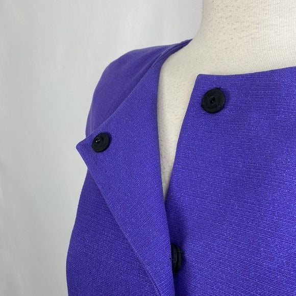 Emilio Pucci Purple Silk Cotton Blend Spring Jacket