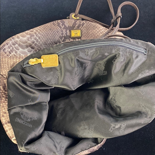 Moschino fabric  snake sling bag