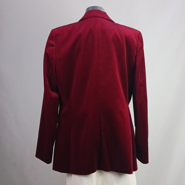 Elie Tahari Nwt Wine Velvet Blazer