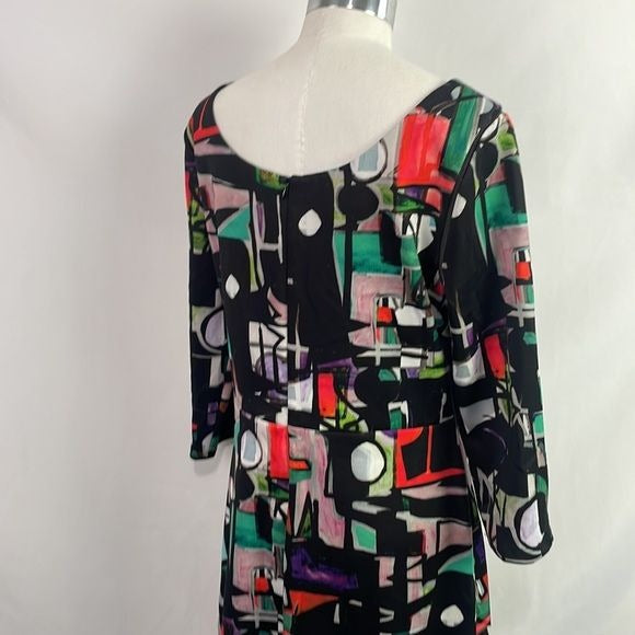 Milly Multi Print Abstract Mini Dress