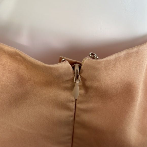 Margareth & Moi Pink Pleated with Chiffon Dress