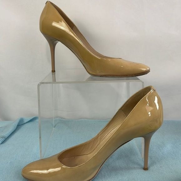 Jimmy Cho Tan Patent Pump Shoes