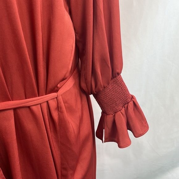 Maje NWT Terracotta Shirt Dress with Slip