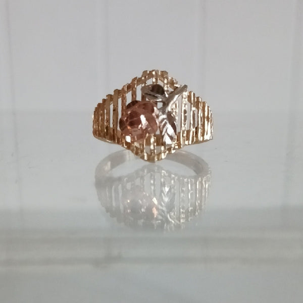 Tri Gold 14 Kt Ring.