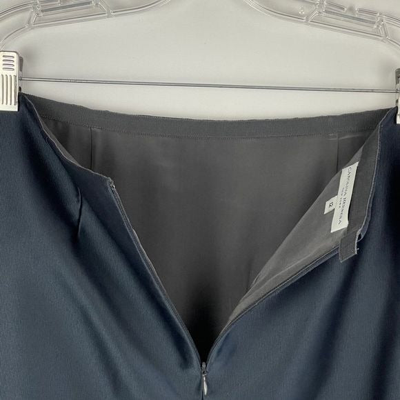 Carolina Herrera navy beaded button jacket and skirt