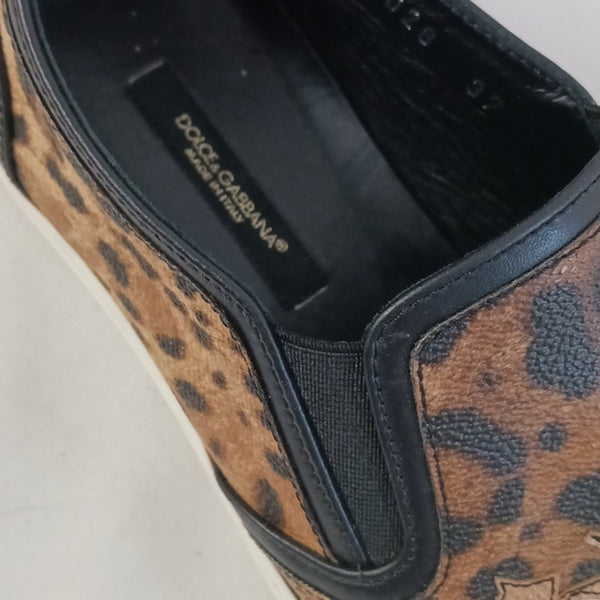 Dolce & Gabbana Animal Print With Man And Dogs Cats Sneakers.