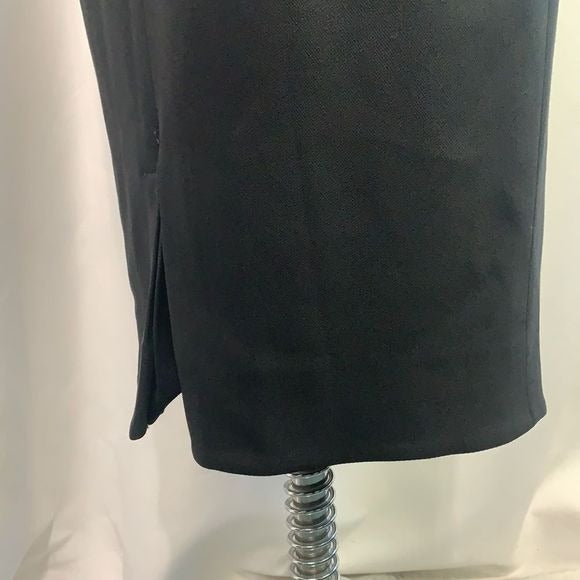 Escada black zip front with belt dress