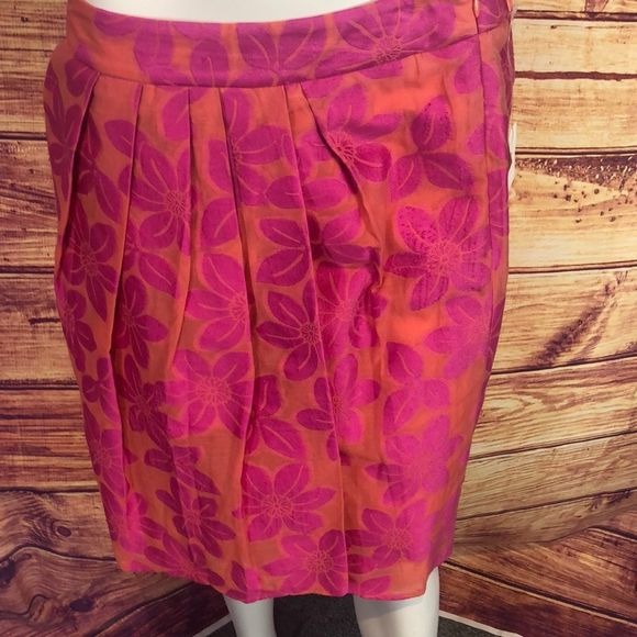 Moschino Pink Floral Skirt