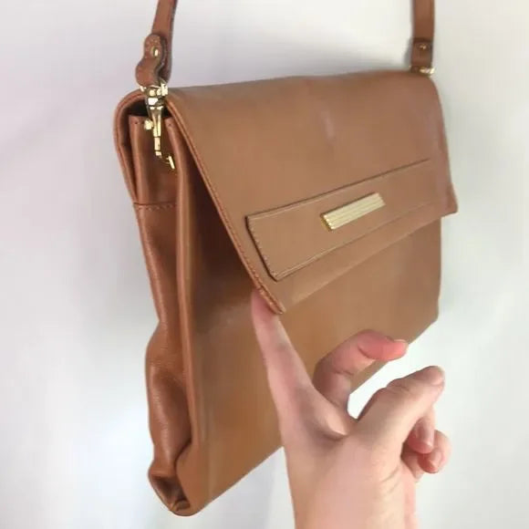 I Santi Italian Brown Leather Thin Bag