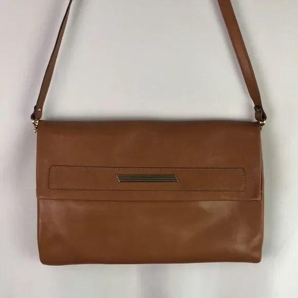 I Santi Italian Brown Leather Thin Bag