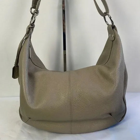 Furla Tan Pebbled Leather Satchel Bag
