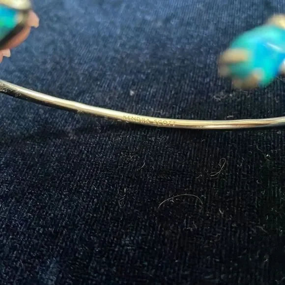 Kendra Scott Cuff Bracelet With Blue Stones
