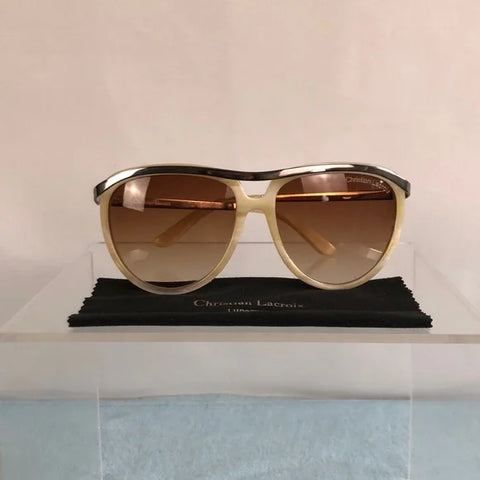 CHRISTIAN LACROIX Vintage Mother of Pearl in Box Sunglasses