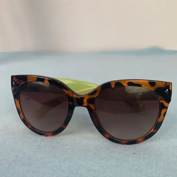Erroca Tortoise and Green Sunglasses