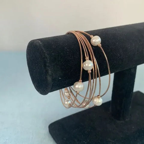 Honora 925 rose gold floating bracelet