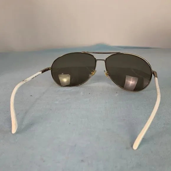 Gucci VTG White Aviator Sunglasses