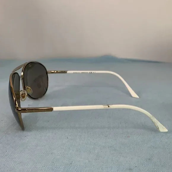 Gucci VTG White Aviator Sunglasses
