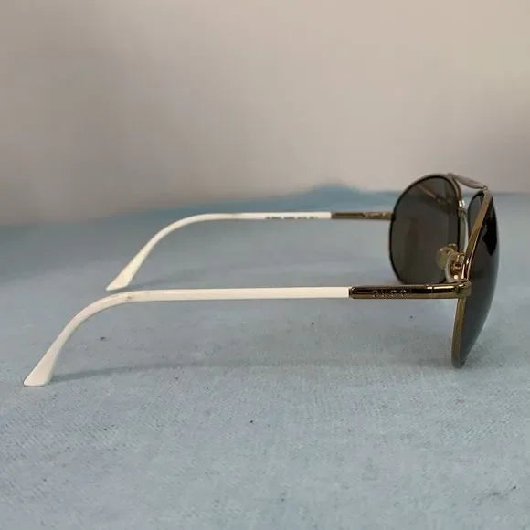 Gucci VTG White Aviator Sunglasses