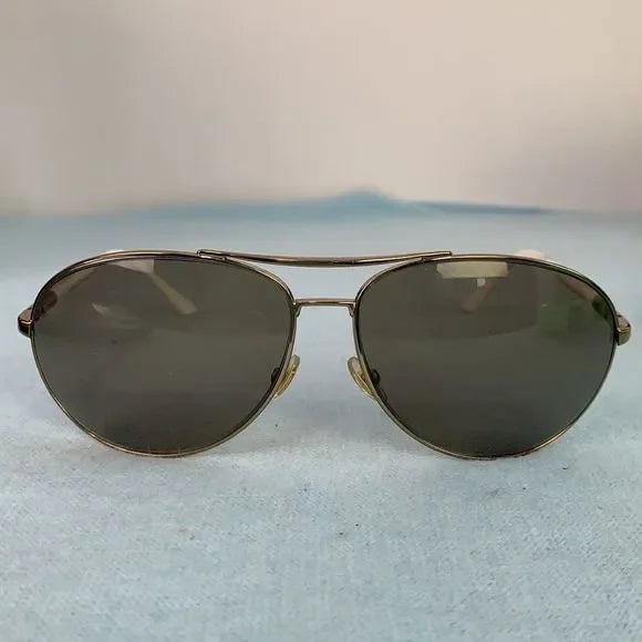 Gucci VTG White Aviator Sunglasses