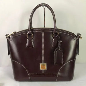 Dooney & Bourke Brown Leather Double Strap Bag