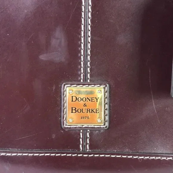 Dooney & Bourke Brown Leather Double Strap Bag