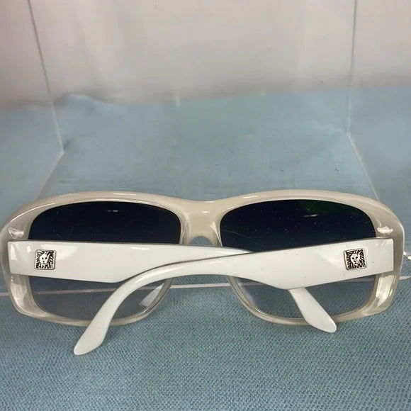 Ann Klein Vintage White Frames Sunglasses