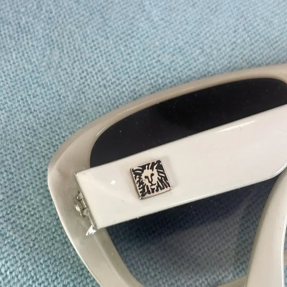 Ann Klein Vintage White Frames Sunglasses